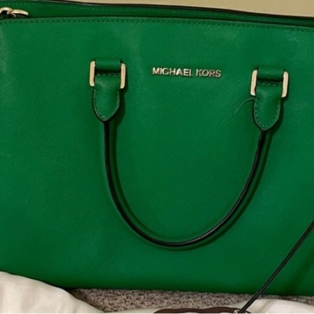 Michael Kors Vibrant Green Tote